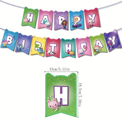 Birthday Party Theme Set with Balloons and Cake Plates