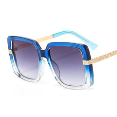 90s Rectangular Narrow Vintage Sunglasses For Women Thick Hip Hop Glasses