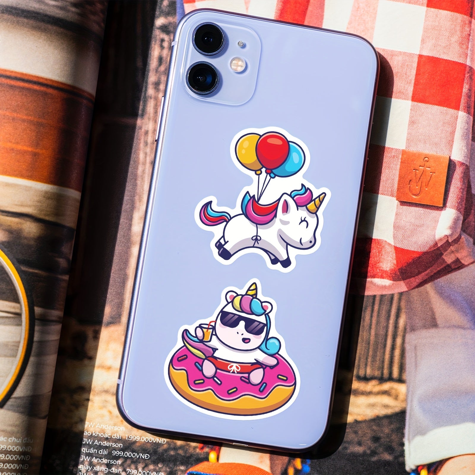 50pcs Unicorn Stickers Waterproof Vinyl Stickers Pack For Adults