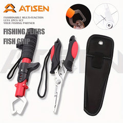 ATISEN Stainless Steel Fishing Pliers with Cover Portable Fish Controller