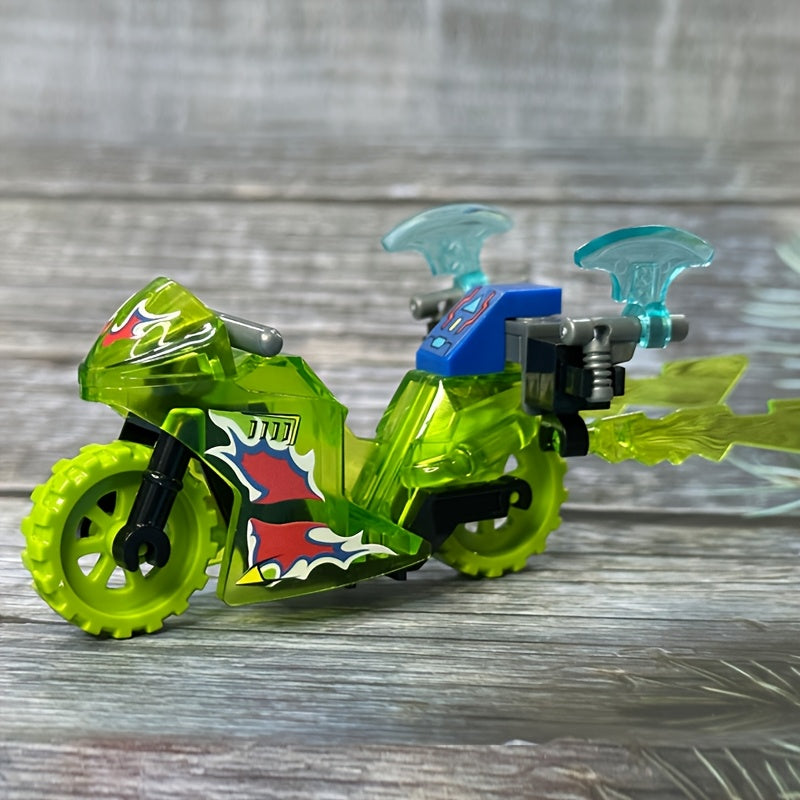Durable ABS Motorcycle Building Blocks Set DIY Puzzle Educational Construction