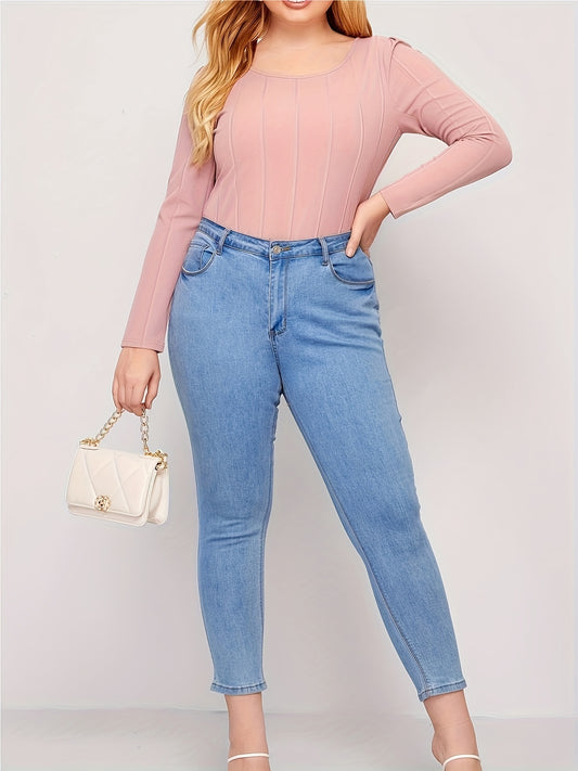  Ribbed Long Sleeve Bodysuit