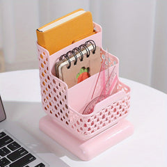 Stylish Desktop Cosmetic Storage Box with Phone Holder