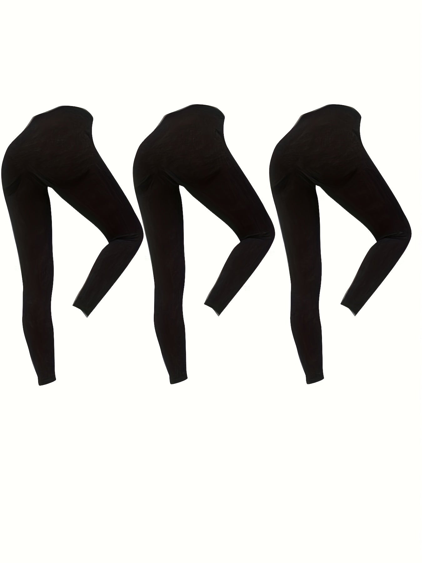 3pcs Seamless High Waist Yoga Leggings Tummy Control Tight Pants