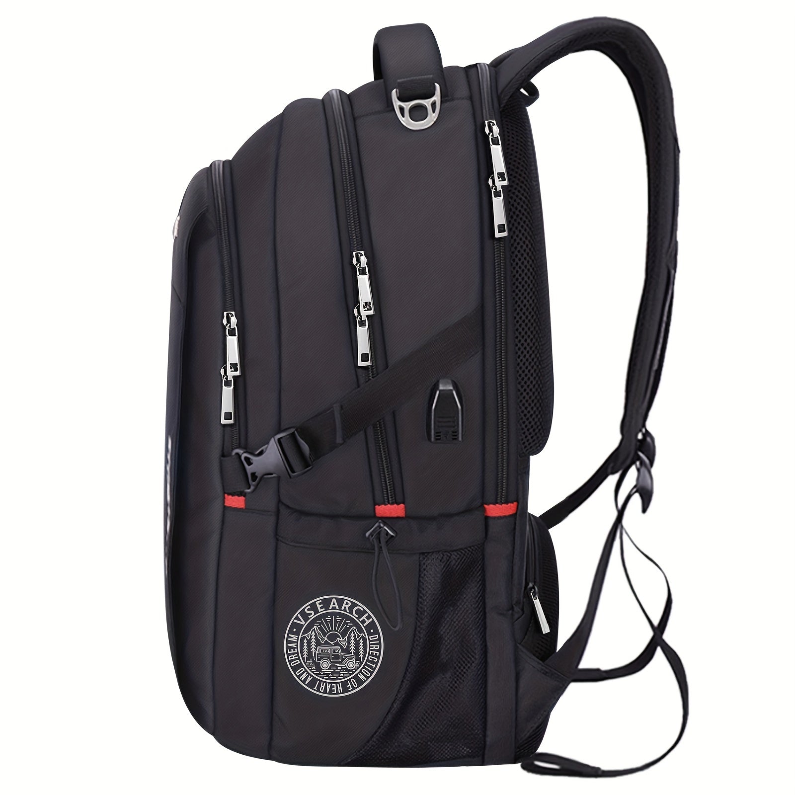 55L Laptop Backpack USB Charging Port Business Travel School Bag