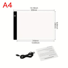 A4 Portable Tracing LED Copy Board Light Box USB Power Copy Drawing Board