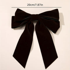 4 PCS Velvet Bow Hair Clip French Barrette Hair Accessories
