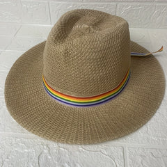 Rainbow Ribbon Summer Sun Hat