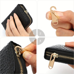 8pcs Zipper Pull Replacement with Extender Cord for Clothing Jackets Backpacks