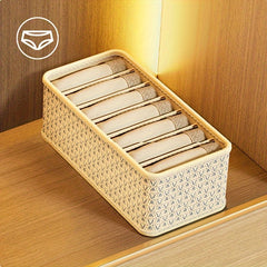 6 7 Grid Underwear Storage Box Space Saving Organizer