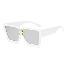 Retro Big Frame Star Sunglasses UV400 Square