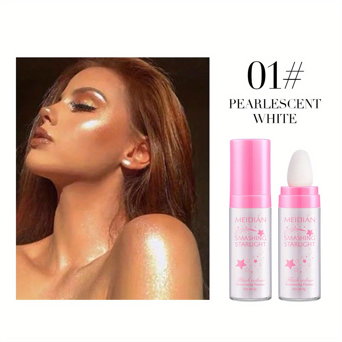 Glitter Highlighter Powder Illuminator Makeup for Fairy Glow