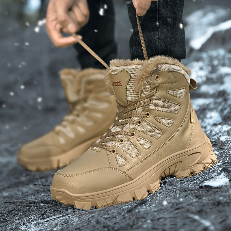 Men's Warm Snow Boots Hiking Boots Winter