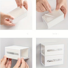 Punch Wall Mounted Jewelry Makeup Storage Box