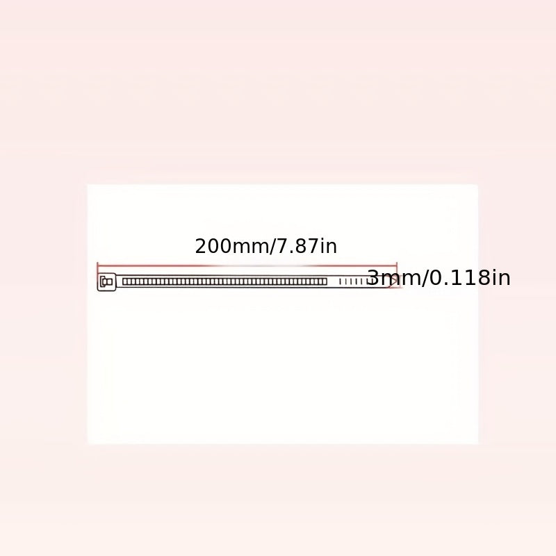 100pcs Nylon Cable Tie Self-locking Binding