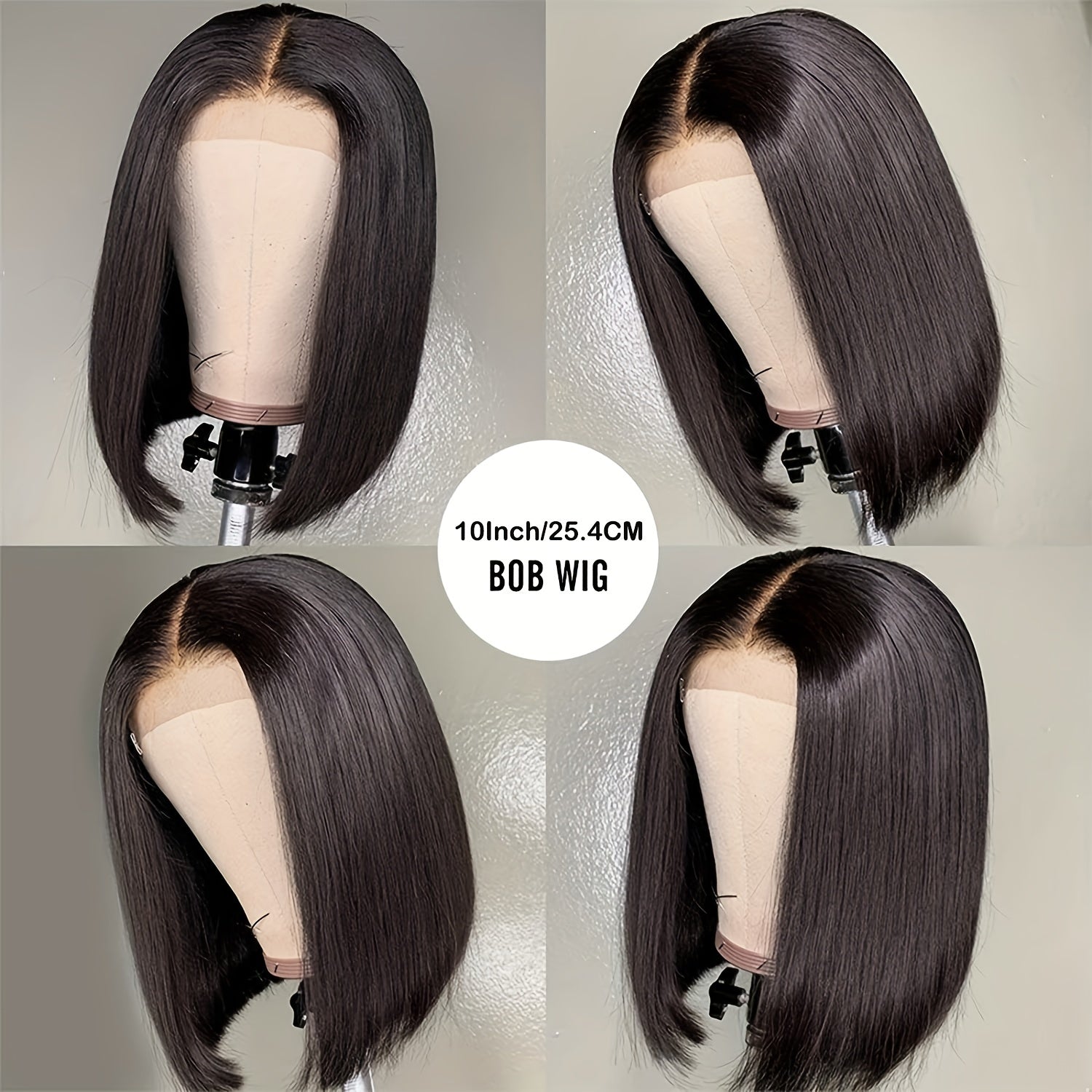 Short Straight Bob Human Hair Wig 13x4 Lace Front Wig