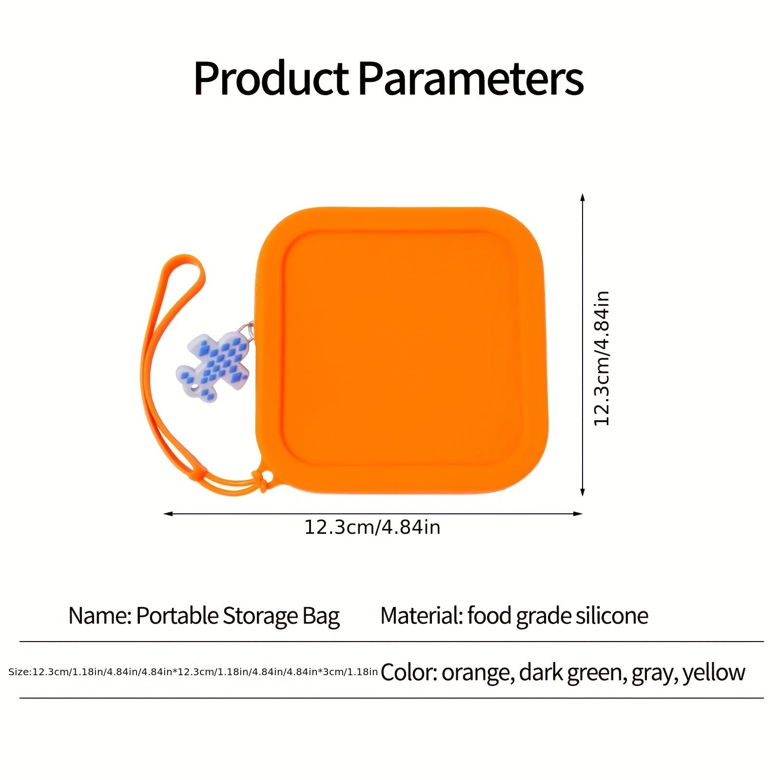 Silicone Zipper Makeup Pouch Waterproof Toiletry Bag