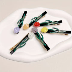 Cartoon Tulip Decor Hair Clip for Women Girls
