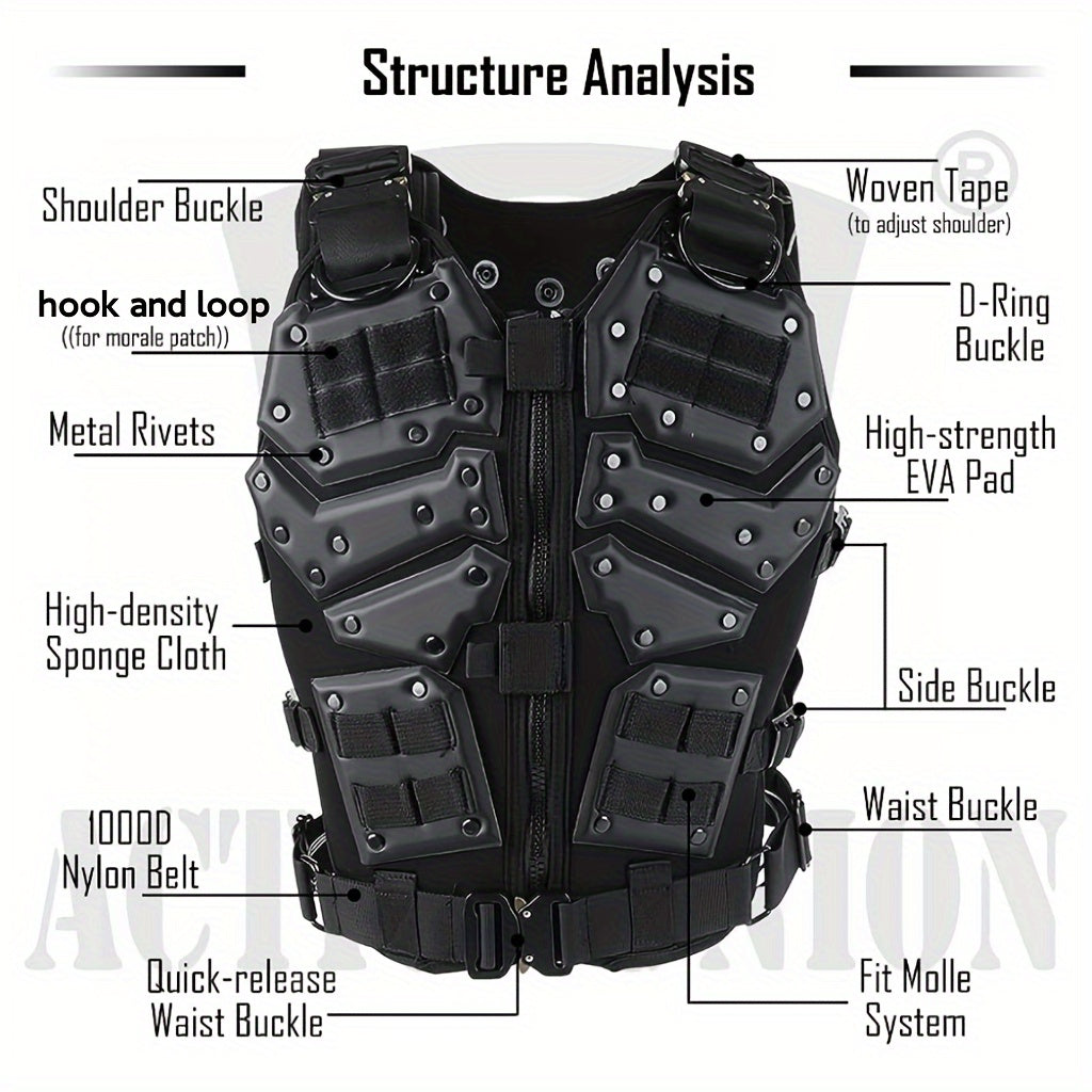 Adjustable Lightweight Training Vest for Safety (Below 85 Kg)