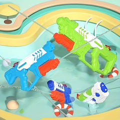 High Pressure Water Gun for Kids Colorful Green with Nozzles