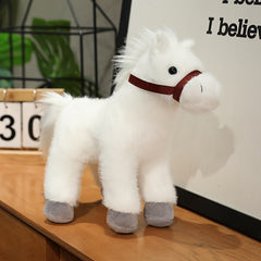 Pony Plush Toy Stuffed Animal Doll Farm Animals Home Decor