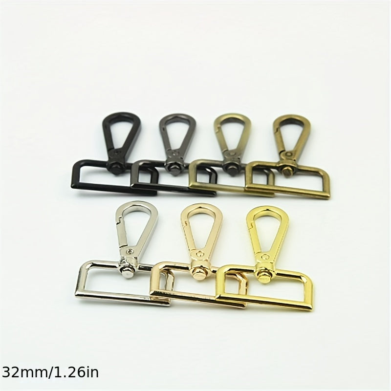 10 Pcs Shoulder Strap Hook Buckle Metal Ring Lobster Clasp