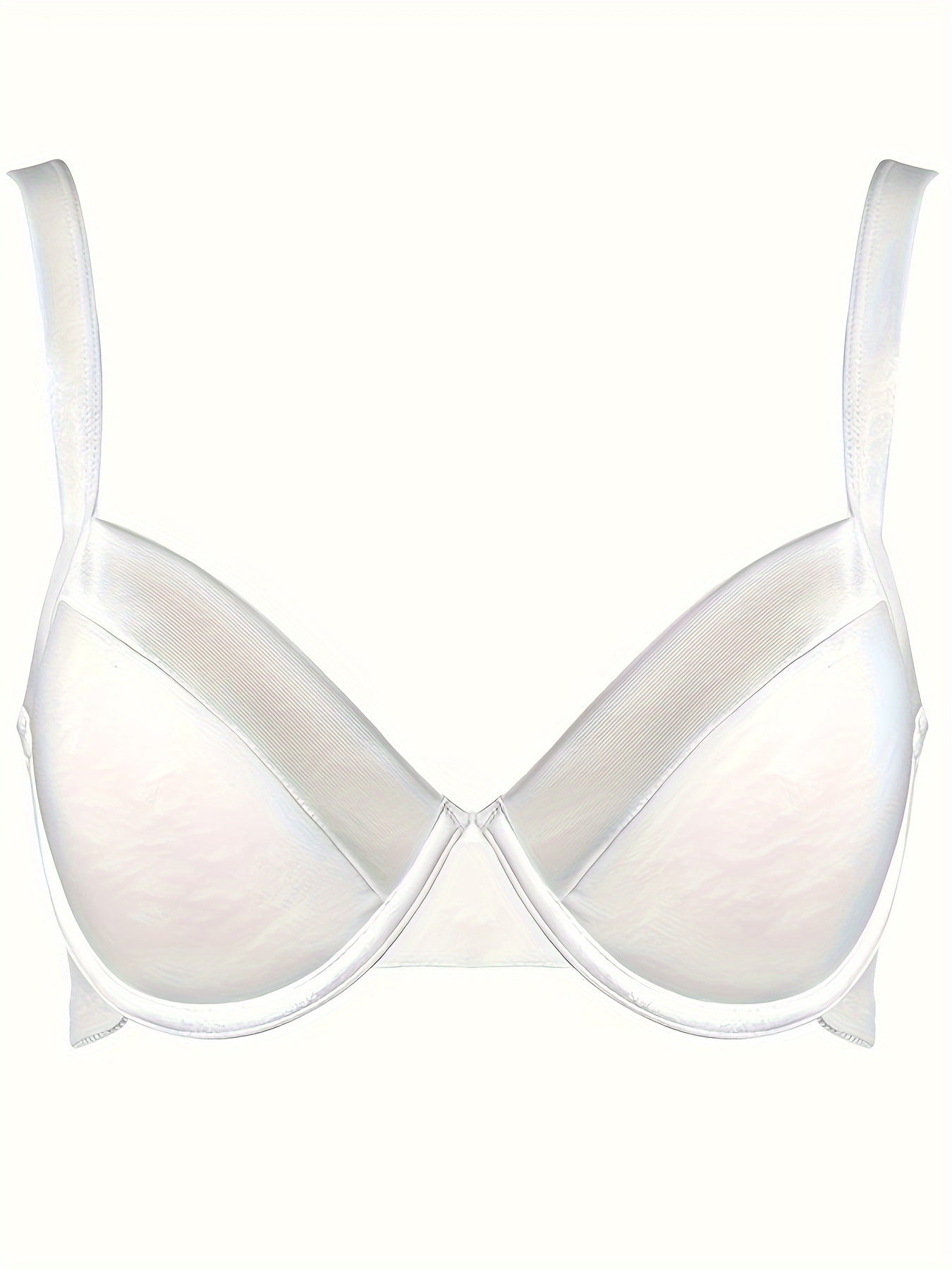 Solid T Shirt Bra Comfy & Breathable Push Up Bra