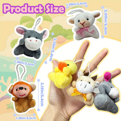 24pcs Mini Animal Plush Toy Assortment for Kids Carnival Prizes School