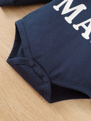 Hooded Long Sleeved Bodysuit Trousers Set for Baby Boy