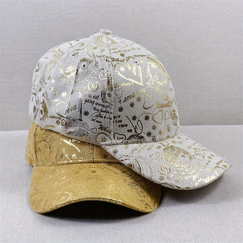 Hot Stamp Graffiti Baseball Cap Solid Sun Hat Hip Hop Dad Hats For Women