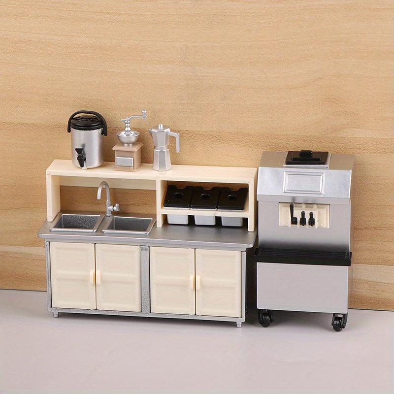 1:12 Dollhouse Ice Cream & Milk Tea Shop Model