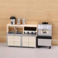 1:12 Dollhouse Ice Cream & Milk Tea Shop Model