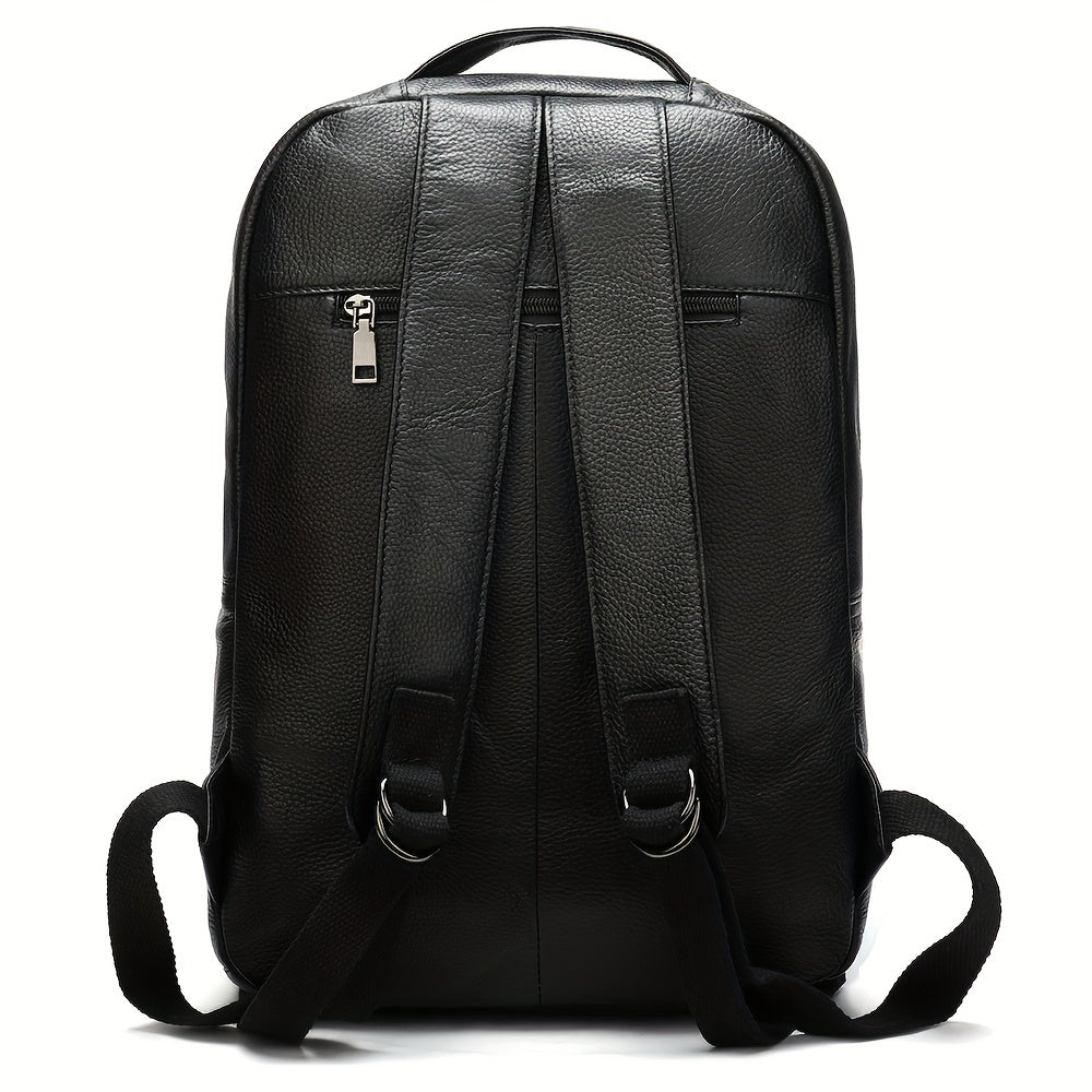 Men's Leather Backpack Large Capacity Travel Backpacks