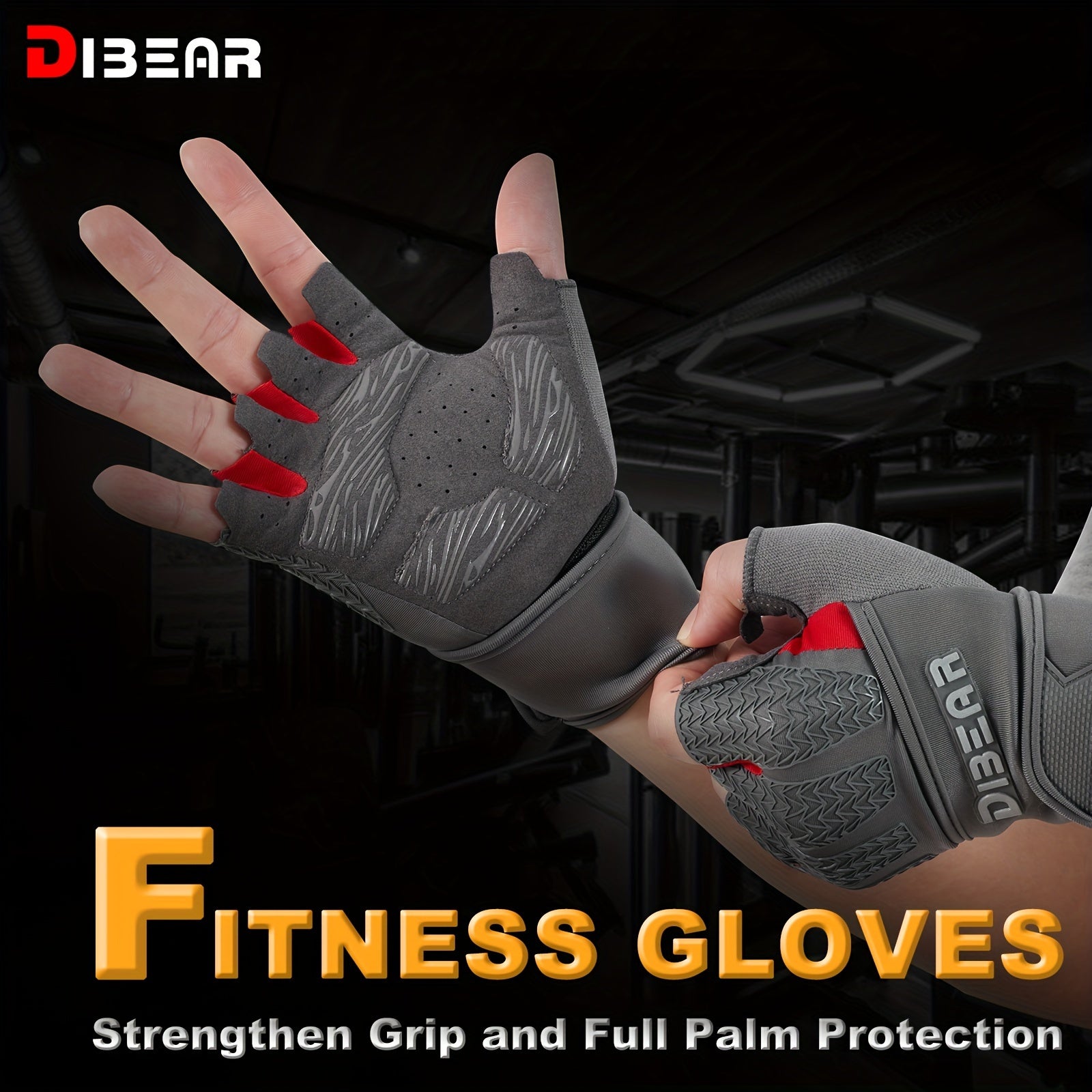 Non Slip Fitness Training Gloves Breathable Wear-Resistant Half Finger
