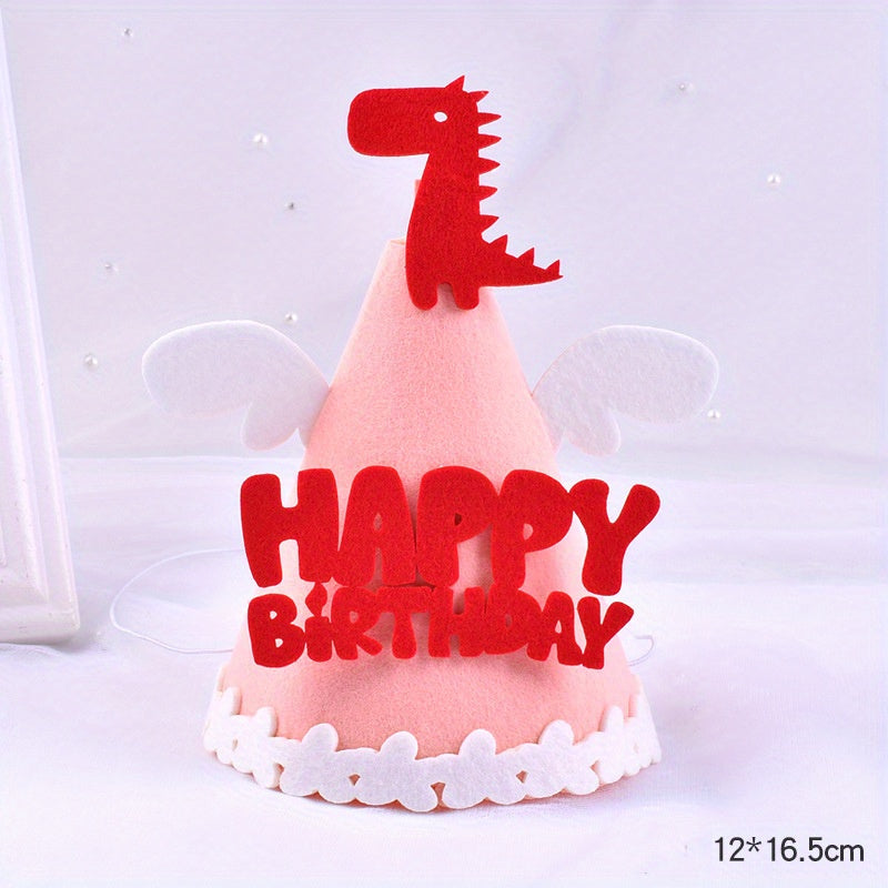 DIY Birthday Hat Decoration Non-woven Party Felt Hat