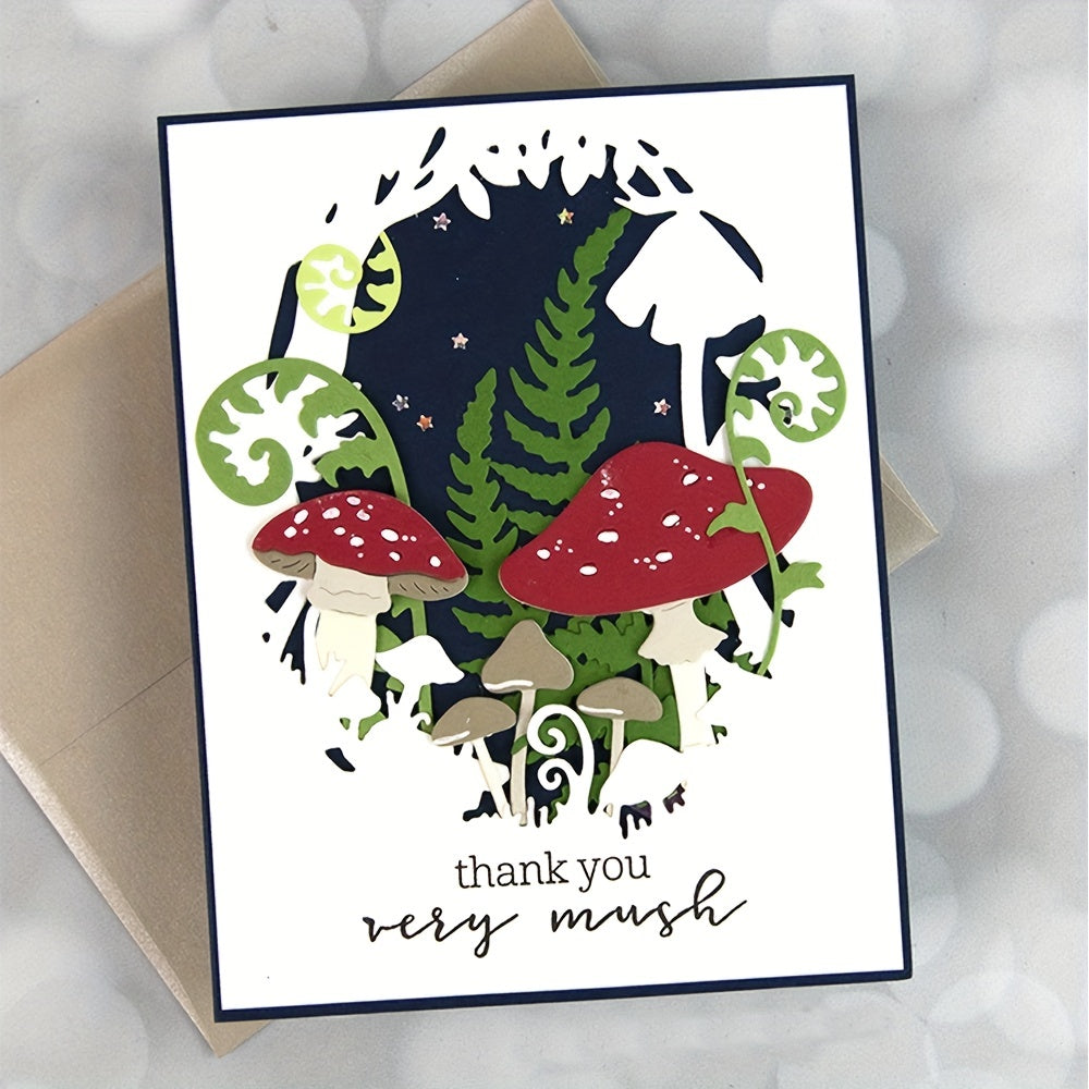 Mushroom Forest Cutting Dies for DIY Scrapbooking
