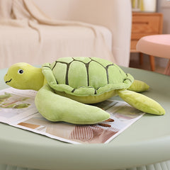 Green Turtle Plush Toy for Nature Playtime Nursery Decor