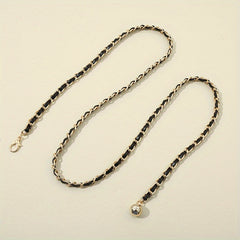 Adjustable Braided Waist Chain Ball Pendant Belly Chain Decorative Dress Girdle
