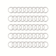 20 50 100pcs Silver Keychain DIY Key Ring Jewelry Accessories Split Ring