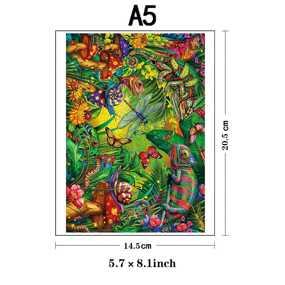 Chameleon Wooden Jigsaw Puzzle for Adults