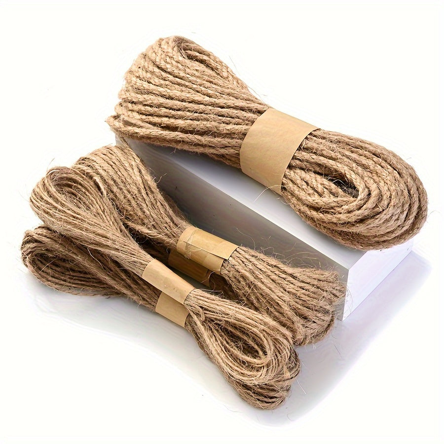 10 Meters Natural Jute Twine Durable Packing Brown Rope String