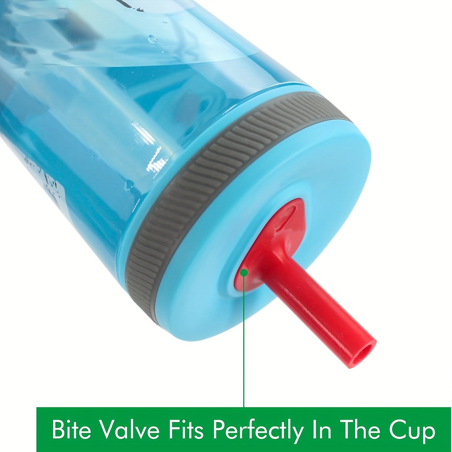 1pc Silicone Reusable Water Bottle Straw Cup Accessories