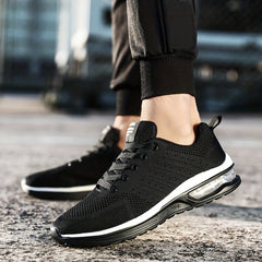 Men's Knitted Walking Shoes Lightweight Comfy Casual Shoes