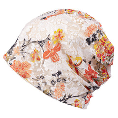 Men's Lace Beanie Hat Baggy Skull Sleep Cap