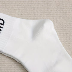 5 Pairs Letter & Number Print Socks Women's Stockings