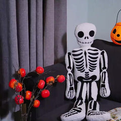 Funny Skeleton Plush Toy Halloween Skull Ornaments Doll Sofa Decoration
