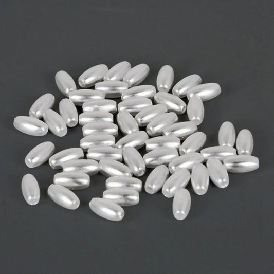 Bag of Oval ABS Pearl Spacer Beads DIY Jewelry Findings