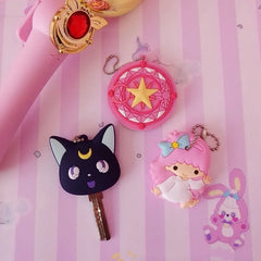 Cartoon Silicone Key Case Dust Cover Organizer