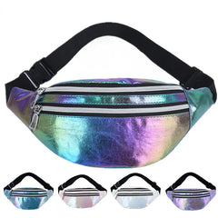 Laser PU Holographic Fanny Pack Waist Bag for Girls