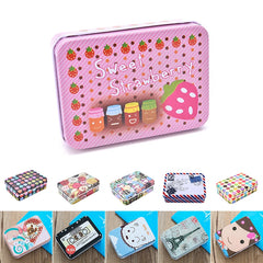 Mini Tin Metal Container Storage Box Case Pattern